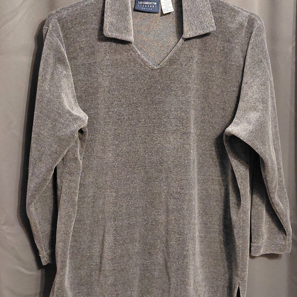 Liz Claiborne Sweaters - Liz Claiborne Heather Gray V-Neck Sweater LizSport